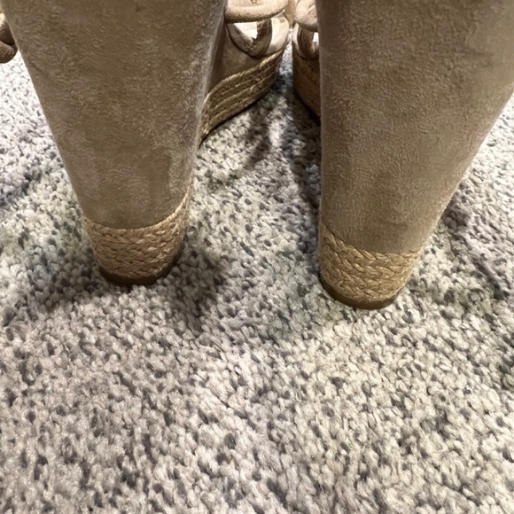 Prada Beige Suede Espadrilles Wedges - Picture 5 of 6